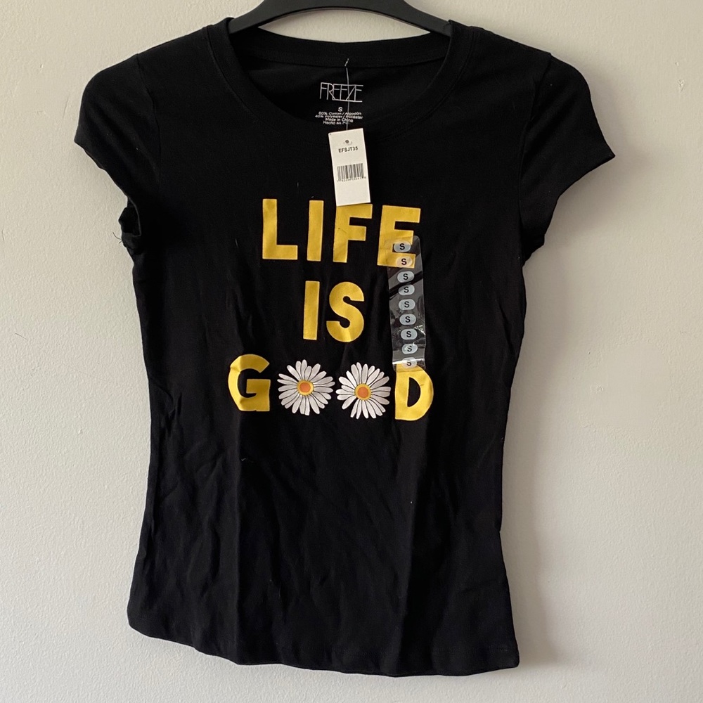Freeze Black T-Shirt Size S